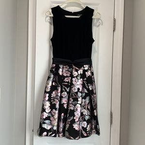 Dress…size 12P…black with flowers